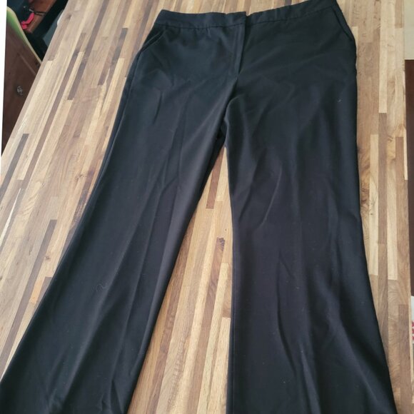 Calvin Klein Black Flat Front Ladies Slacks - Picture 2 of 10